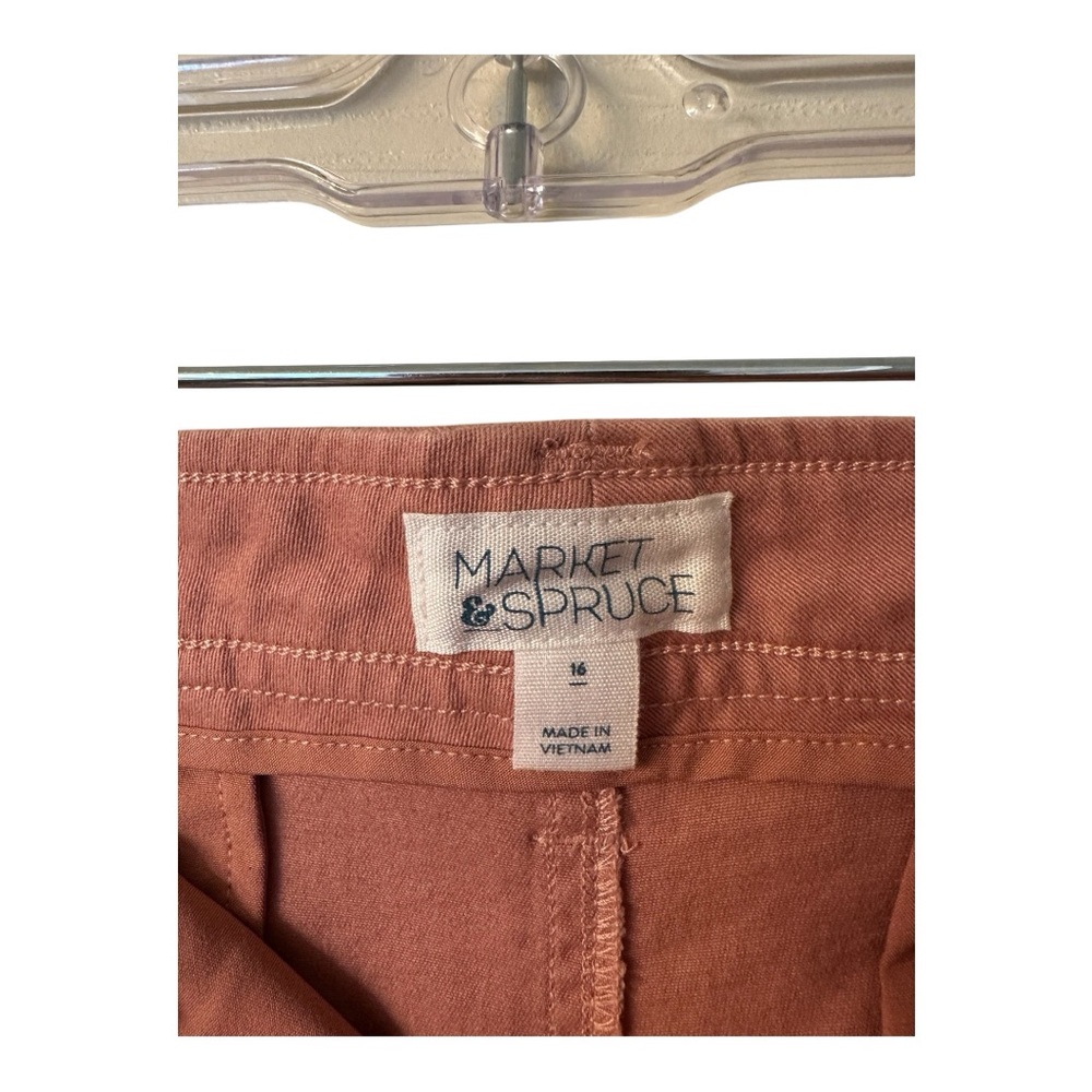 Market & Spruce Women's Size 16 Terracotta Shorts - Picture 7 of 7